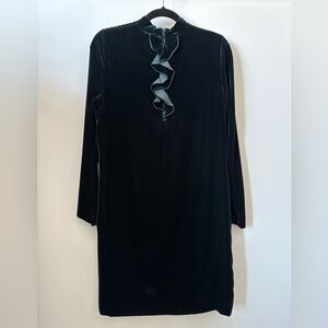 Max Mara Silk & Velvet  Shift Dress